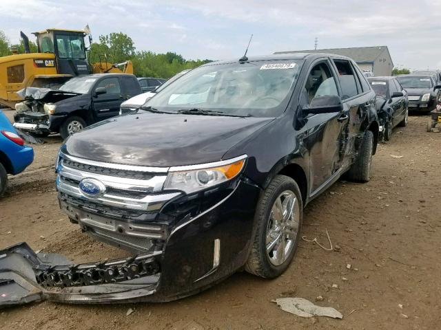 2FMDK3JC7DBA25659 - 2013 FORD EDGE SEL TWO TONE photo 2