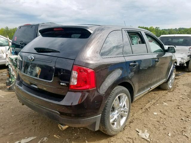 2FMDK3JC7DBA25659 - 2013 FORD EDGE SEL TWO TONE photo 4