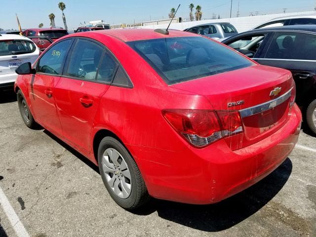 1G1PA5SH0F7176437 - 2015 CHEVROLET CRUZE LS RED photo 3