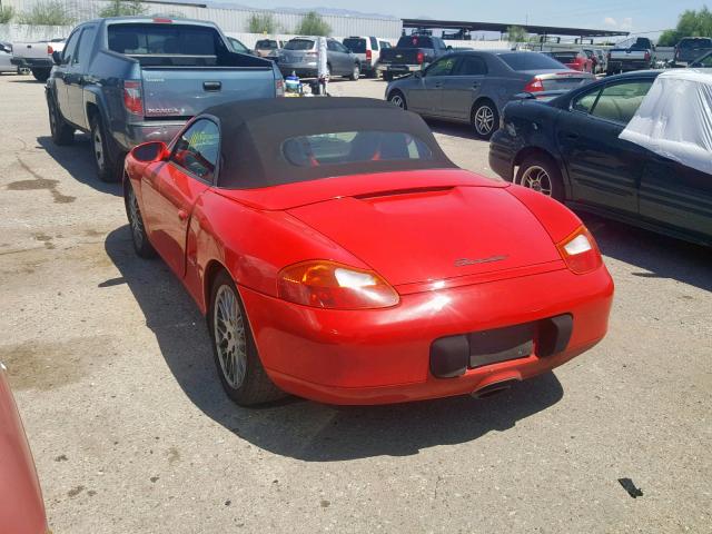 WP0CA29842U621655 - 2002 PORSCHE BOXSTER RED photo 3