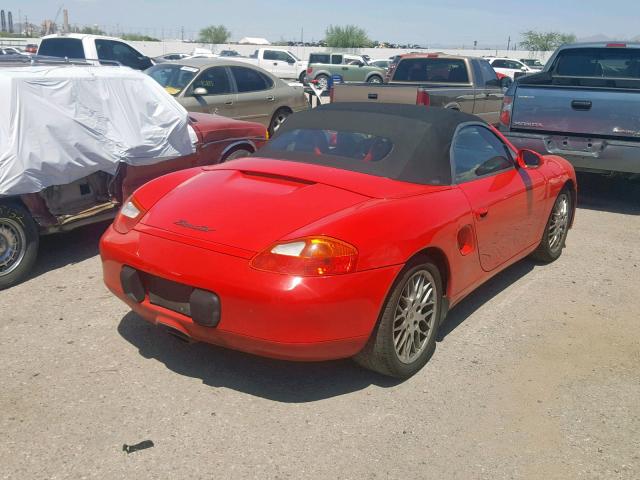 WP0CA29842U621655 - 2002 PORSCHE BOXSTER RED photo 4