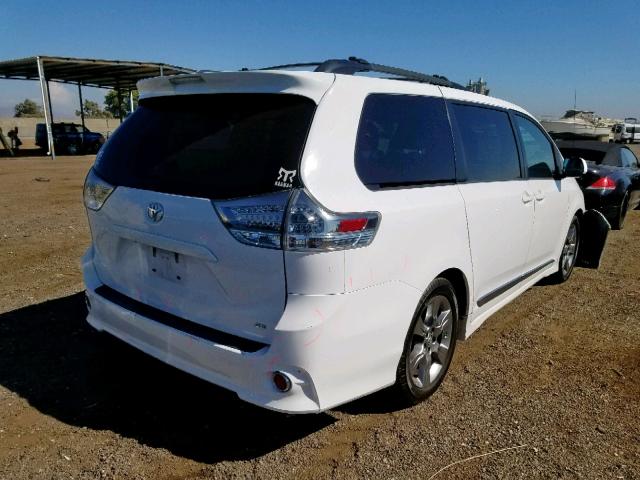 5TDXK3DC2CS223558 - 2012 TOYOTA SIENNA SPO WHITE photo 4