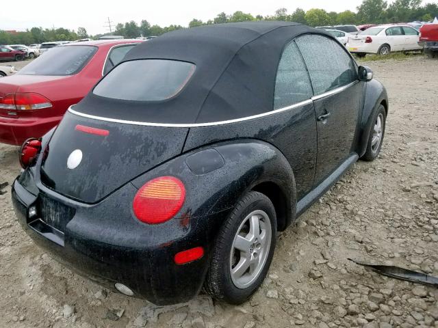 3VWBM31Y05M361362 - 2005 VOLKSWAGEN NEW BEETLE BLACK photo 4