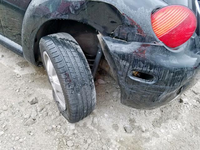 3VWBM31Y05M361362 - 2005 VOLKSWAGEN NEW BEETLE BLACK photo 9