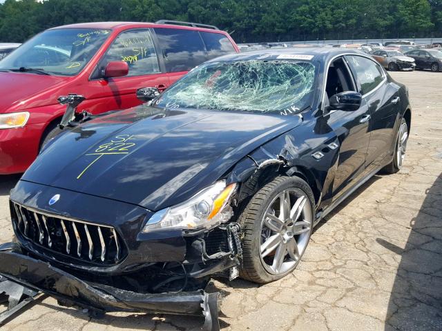 ZAM56RPA8H1216431 - 2017 MASERATI QUATTROPOR BLACK photo 2