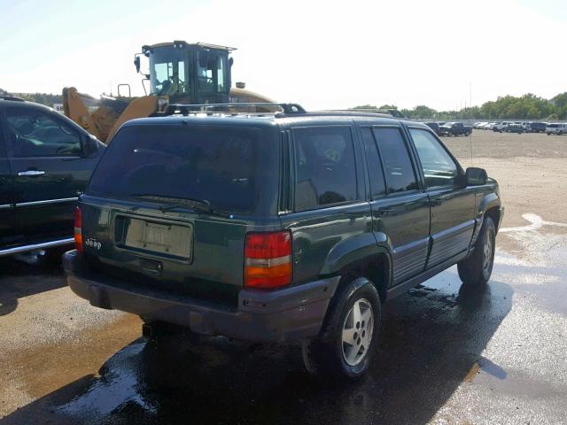 1J4GZ58S7SC749283 - 1995 JEEP GRAND CHER GREEN photo 4