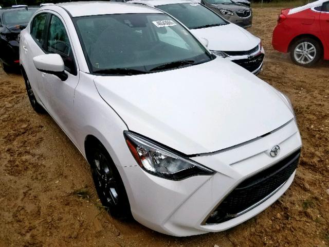 3MYDLBYV7KY509534 - 2019 TOYOTA YARIS L WHITE photo 1