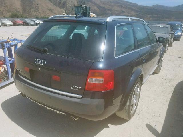 WA1YD64B85N023861 - 2005 AUDI ALLROAD BLUE photo 4