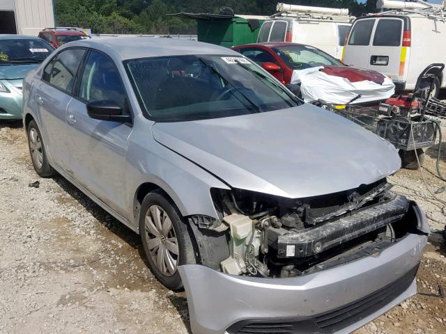 3VW2K7AJ1CM385604 - 2012 VOLKSWAGEN JETTA BASE 银色 照片 1