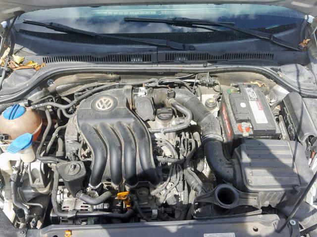 3VW2K7AJ1CM385604 - 2012 VOLKSWAGEN JETTA BASE 银色 照片 7