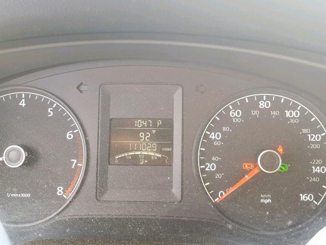 3VW2K7AJ1CM385604 - 2012 VOLKSWAGEN JETTA BASE 银色 照片 8