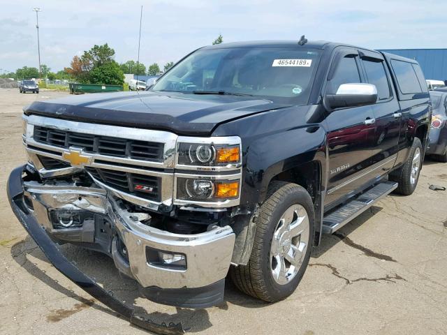 3GCUKSEC7EG169011 - 2014 CHEVROLET SILVERADO BLACK photo 2