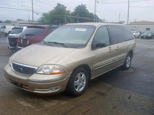 2FMZA52421BA75568 - 2001 FORD WINDSTAR S GOLD photo 2