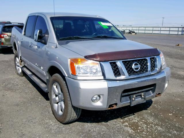 1N6BA0EC2CN330803 - 2012 NISSAN TITAN S SILVER photo 1