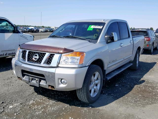 1N6BA0EC2CN330803 - 2012 NISSAN TITAN S SILVER photo 2