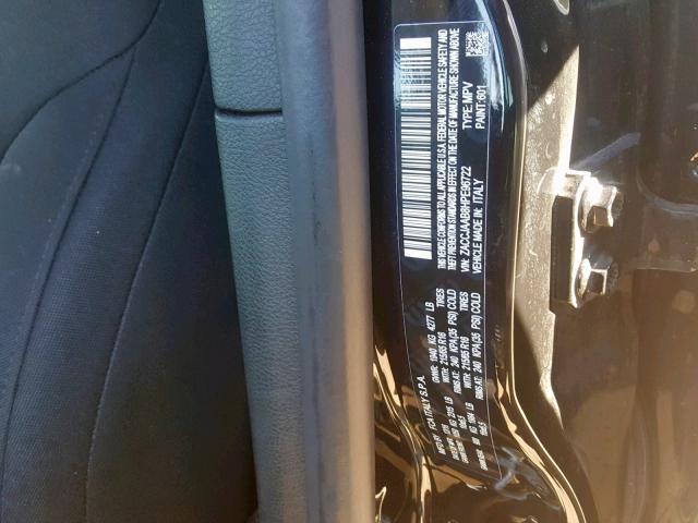 ZACCJAAB8HPE96722 - 2017 JEEP RENEGADE S BLACK photo 10