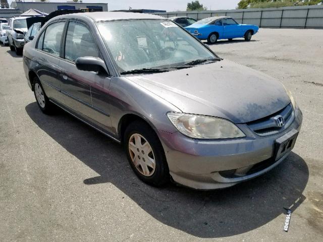 2HGES16375H625104 - 2005 HONDA CIVIC DX V GRAY photo 1