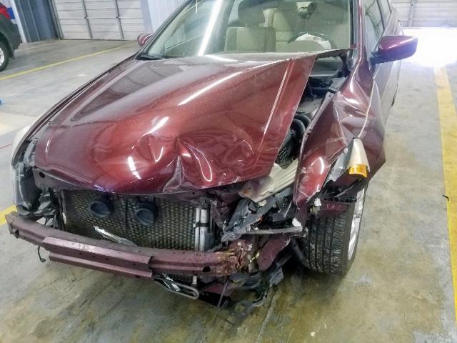 1HGCP36838A030589 - 2008 HONDA ACCORD EXL RED photo 9