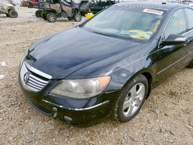 JH4KB16586C005108 - 2006 ACURA RL BLACK photo 9