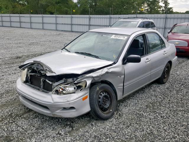 JA3AJ26E73U080781 - 2003 MITSUBISHI LANCER ES GRAY photo 2