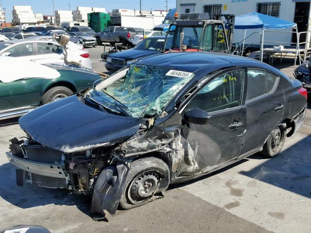 3N1CN7AP1GL874733 - 2016 NISSAN VERSA S BLACK photo 2