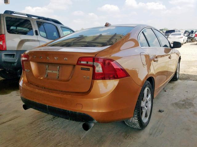 YV1612FS5D2177207 - 2013 VOLVO S60 T5 ORANGE photo 4