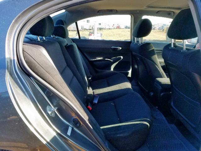 2HGFA16649H101190 - 2009 HONDA CIVIC LX-S ნაცრისფერი ფოტო 6