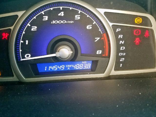 2HGFA16649H101190 - 2009 HONDA CIVIC LX-S ნაცრისფერი ფოტო 8