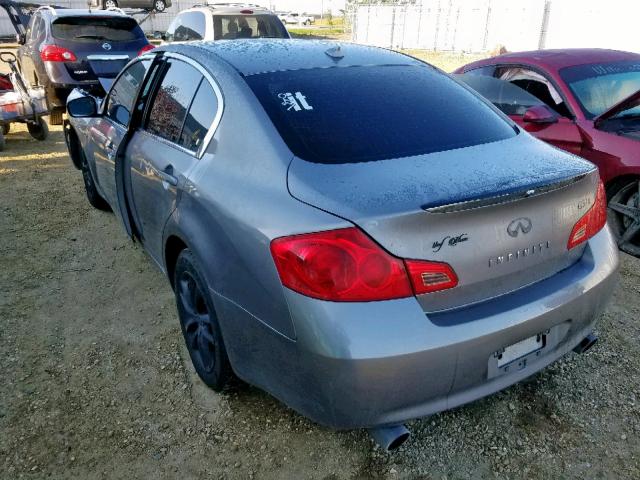 JNKCV61F39M364731 - 2009 INFINITI G37 GRAY photo 3