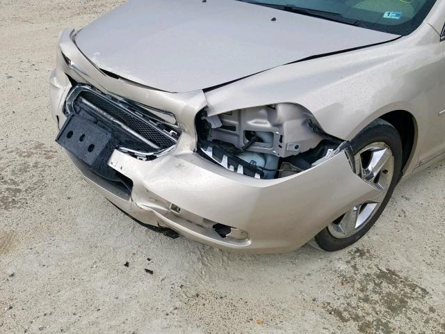 1G1ZH57B894183988 - 2009 CHEVROLET MALIBU 1LT GOLD photo 9