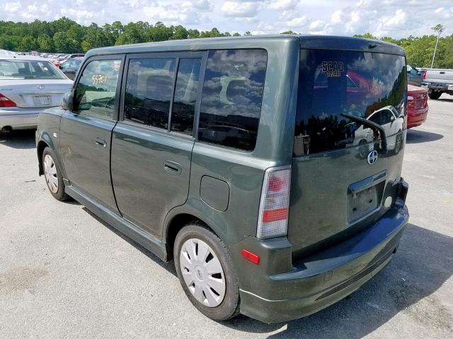 JTLKT324264054598 - 2006 TOYOTA SCION XB მწვანე ფოტო 3