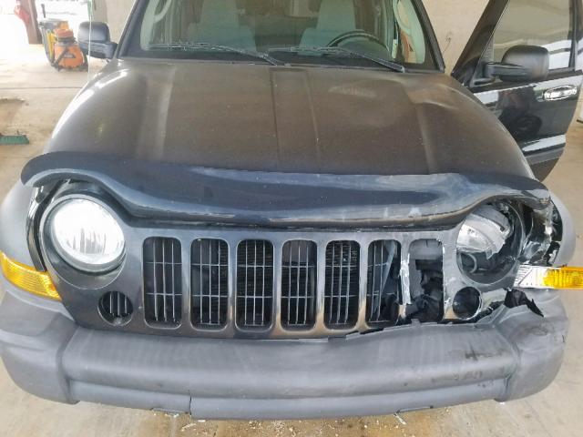 1J4GK48K16W183317 - 2006 JEEP LIBERTY SP BLACK photo 7