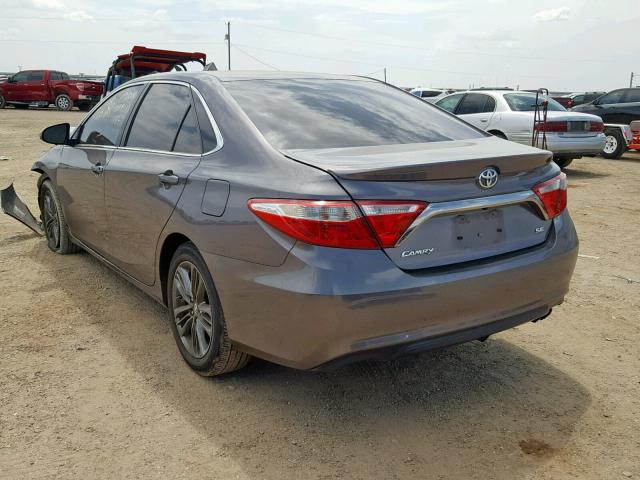4T1BF1FK8GU150426 - 2016 TOYOTA CAMRY LE CHARCOAL photo 3