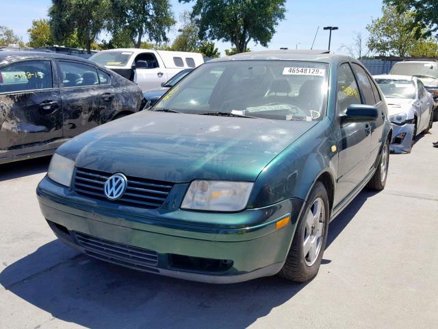 3VWSC29M2XM104169 - 1999 VOLKSWAGEN JETTA GLS GREEN photo 2