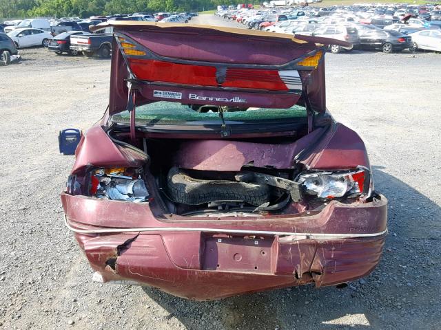 1G2HX54K5Y4246932 - 2000 PONTIAC BONNEVILLE MAROON photo 9