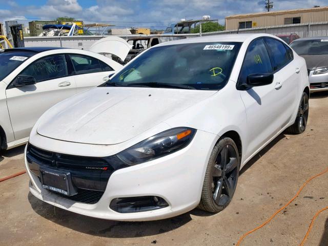 1C3CDFBB8FD352994 - 2015 DODGE DART SXT WHITE photo 2