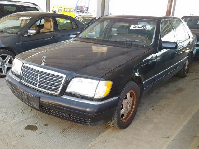 WDBGA43G7VA348986 - 1997 MERCEDES-BENZ S 420 BLACK photo 2