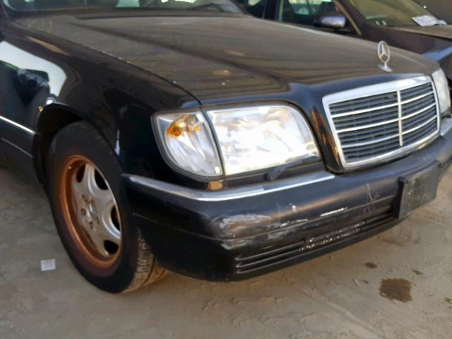 WDBGA43G7VA348986 - 1997 MERCEDES-BENZ S 420 BLACK photo 9