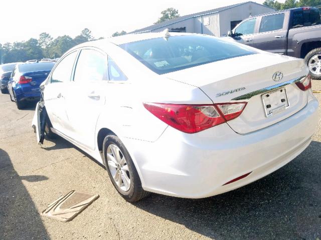 5NPEB4AC2DH703110 - 2013 HYUNDAI SONATA GLS WHITE photo 3