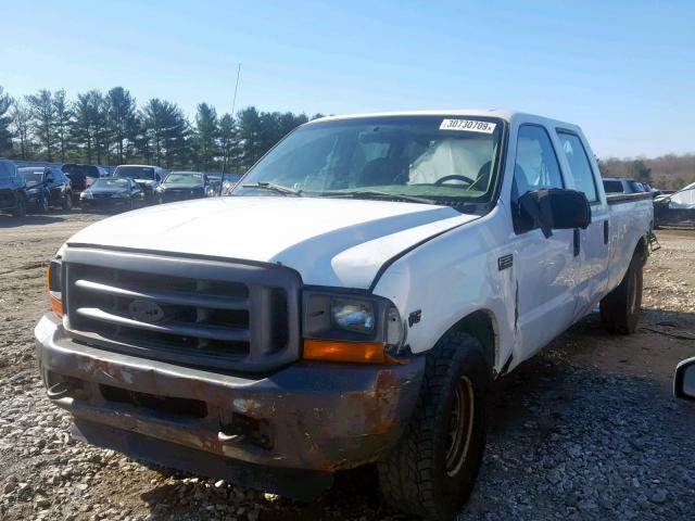 1FTSW30L31EC48279 - 2001 FORD F350 SRW S WHITE photo 2