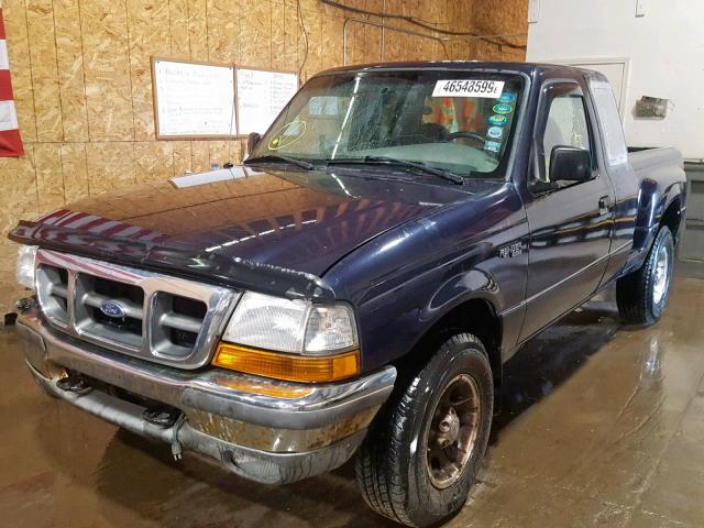 1FTZR15V9YPC01230 - 2000 FORD RANGER SUP BLUE photo 2