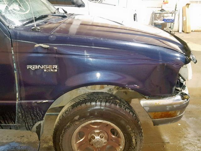 1FTZR15V9YPC01230 - 2000 FORD RANGER SUP BLUE photo 9