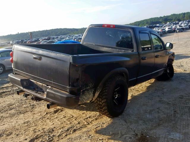 1D7HU18085J508132 - 2005 DODGE RAM 1500 S BLACK photo 4