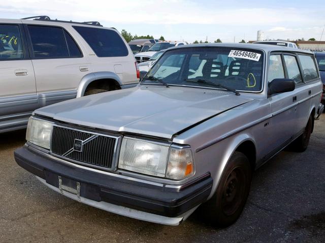 YV1AA8855L1851414 - 1990 VOLVO 240 BASE SILVER photo 2