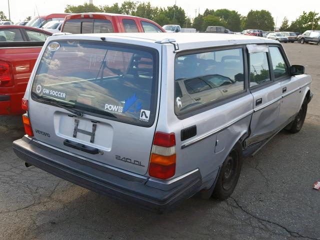 YV1AA8855L1851414 - 1990 VOLVO 240 BASE SILVER photo 4