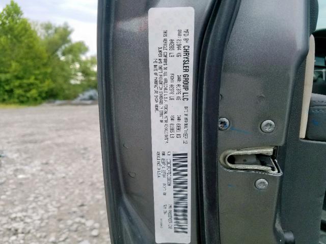 1C3CDFCA7DD133320 - 2013 DODGE DART LIMIT GRAY photo 10