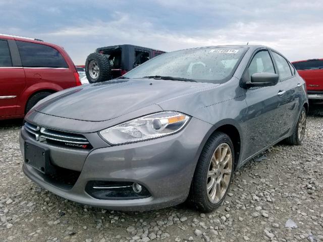 1C3CDFCA7DD133320 - 2013 DODGE DART LIMIT GRAY photo 2