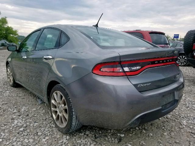 1C3CDFCA7DD133320 - 2013 DODGE DART LIMIT GRAY photo 3