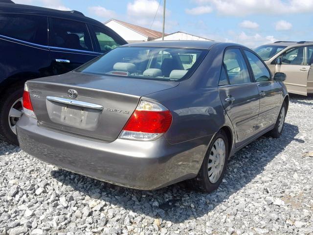 4T1BE32K65U604450 - 2005 TOYOTA CAMRY LE GRAY photo 4