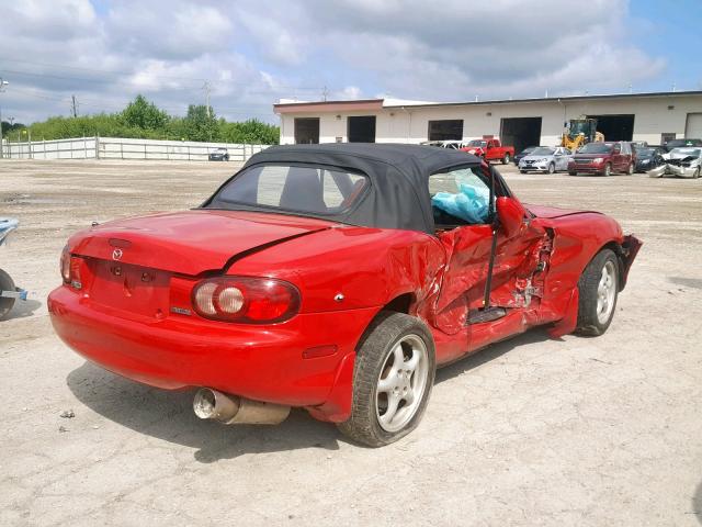 JM1NB353620228981 - 2002 MAZDA MX-5 MIATA RED photo 4